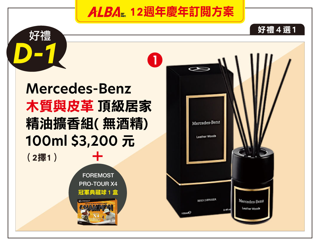 12週年慶「一年12期」+「FOREMOST X4高爾夫球1盒」+「合購禮D-1」